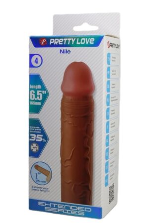 Censan Nile Gerçek Hissiyatlı Uzatıcı Penis Kılıfı Brown