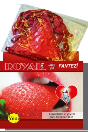 Censan Royal Yenilebilir Tanga Sütyen Çilek Aromalı