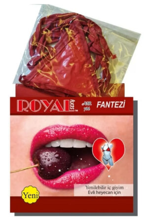 Censan Royal Yenilebilir Tanga Sütyen Kiraz Aromalı