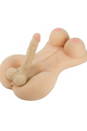 Yarım Vücut Beyaz Trans Manken