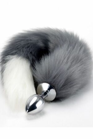 Anal Tilki Kuyruğu Gri Beyaz