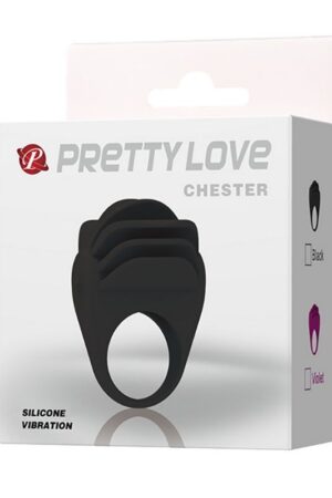 Chester Titreşimli Silikon Penis Halkası