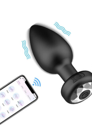 Telefon Kontrollü Titreşimli Anal plug 1