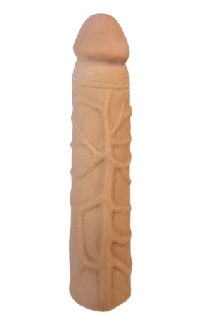 Gerçekçi Melez Penis Kılıfı Et Dokusunda 17 cm