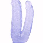 19cm Mor Çiftli Dildo No:76