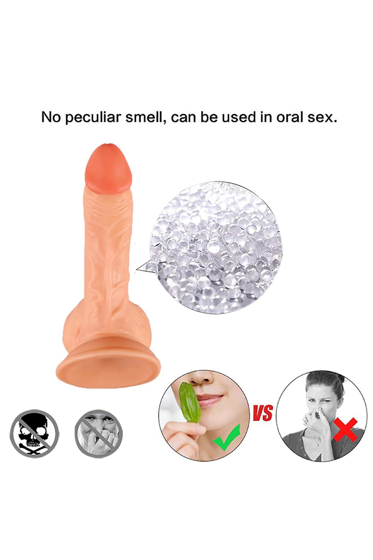 Belden Bağlamalı Realistik Dildo 17 cm - Görsel 5