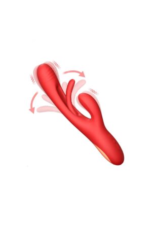 Modern 3 Modlu Rabbit Vibrator Kırmızı