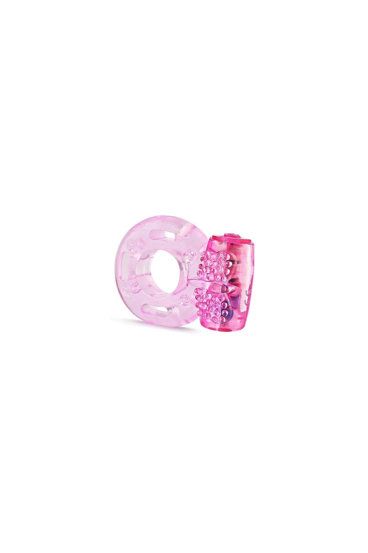 Titreşimli Pembe Silikon Penis Halkası