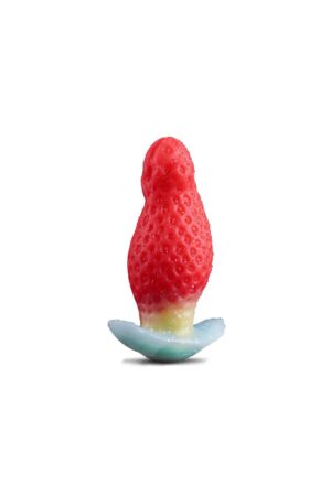 Çilek Tasarımlı Silikon Anal Plug Küçük – Renkli, Eğlenceli ve Konforlu Deneyim