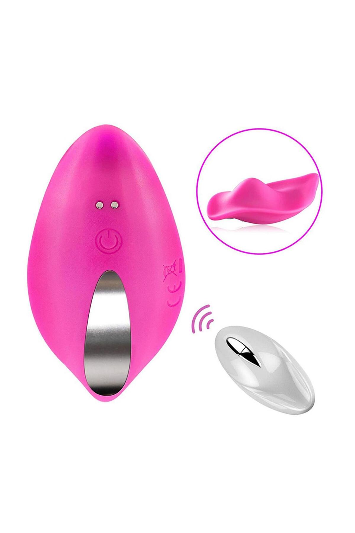Kablosuz Uzaktan Kumandalı Giyilebilir Klitoral Vibratör Rose – USB Şarjlı, Sessiz ve Su Geçirmez