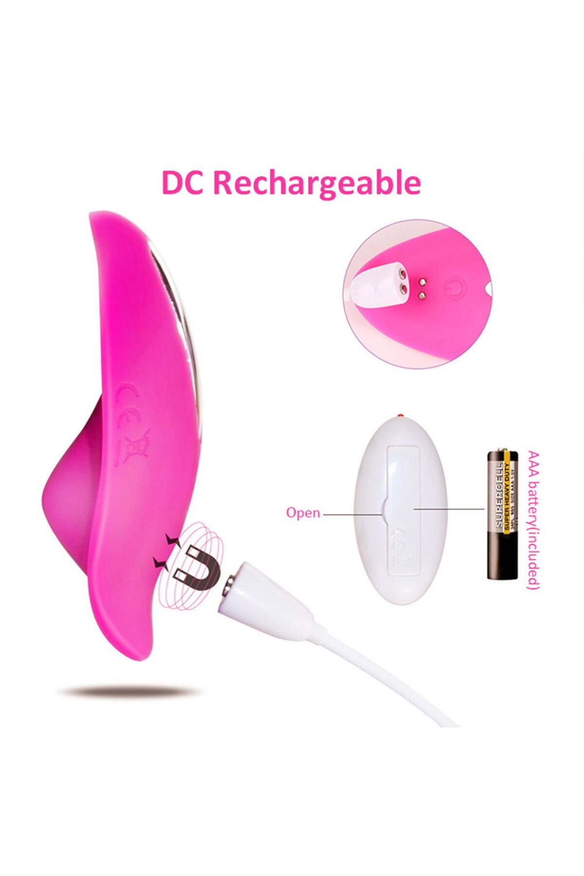 Kablosuz Uzaktan Kumandalı Giyilebilir Klitoral Vibratör Rose – USB Şarjlı, Sessiz ve Su Geçirmez - Görsel 3