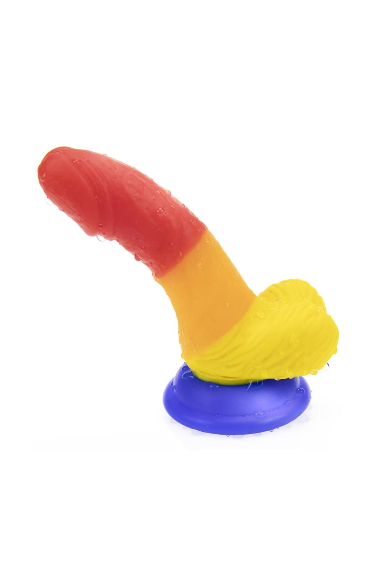 Gökkuşağı Realistik Dildo 12cm - Görsel 2