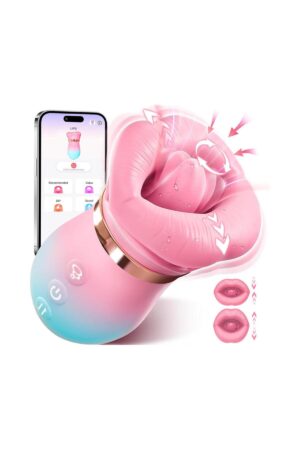 App Kontrollü Dil Fonksiyonlu Klitoral Vibratör