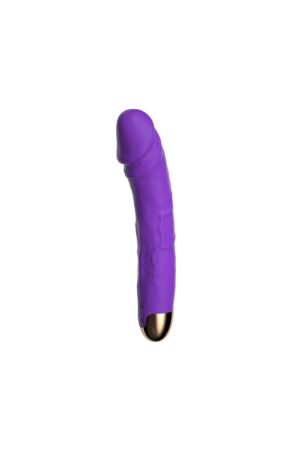 Modern Gerçekçi Dildo Vibratör Mor