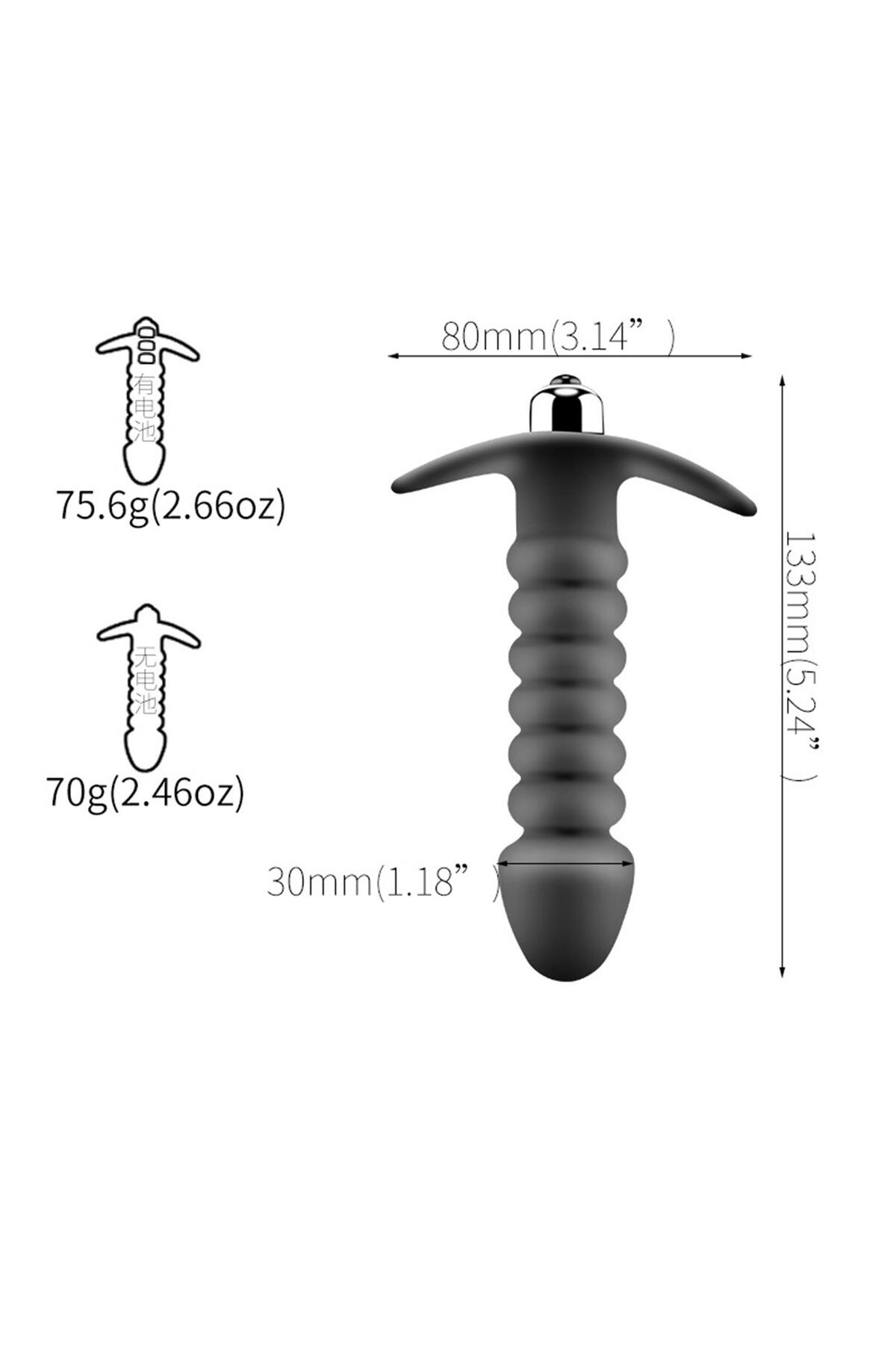 Siyah Anal Vibratör 10 Kademeli - Görsel 4