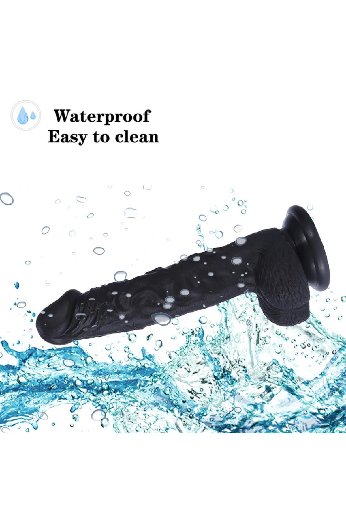 Siyah Realistik Dildo – 22 Cm - Görsel 5