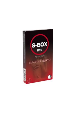S-Box Red Haz Kabartma Yüzeyli Prezervatif