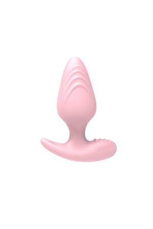 Uzaktan Kumandalı Şarjlı Titreşimli Anal Plug Pembe (10,49 cm)