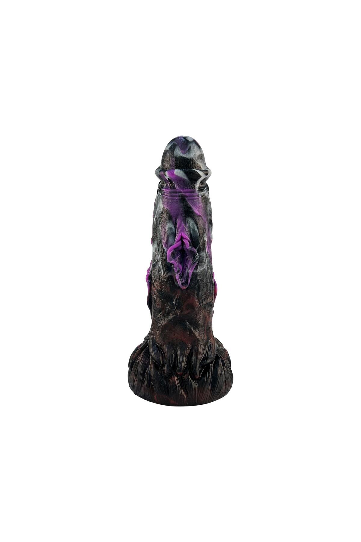 Vajina Detaylı Gerçekçi Dildo Siyah – 22 cm - Görsel 3