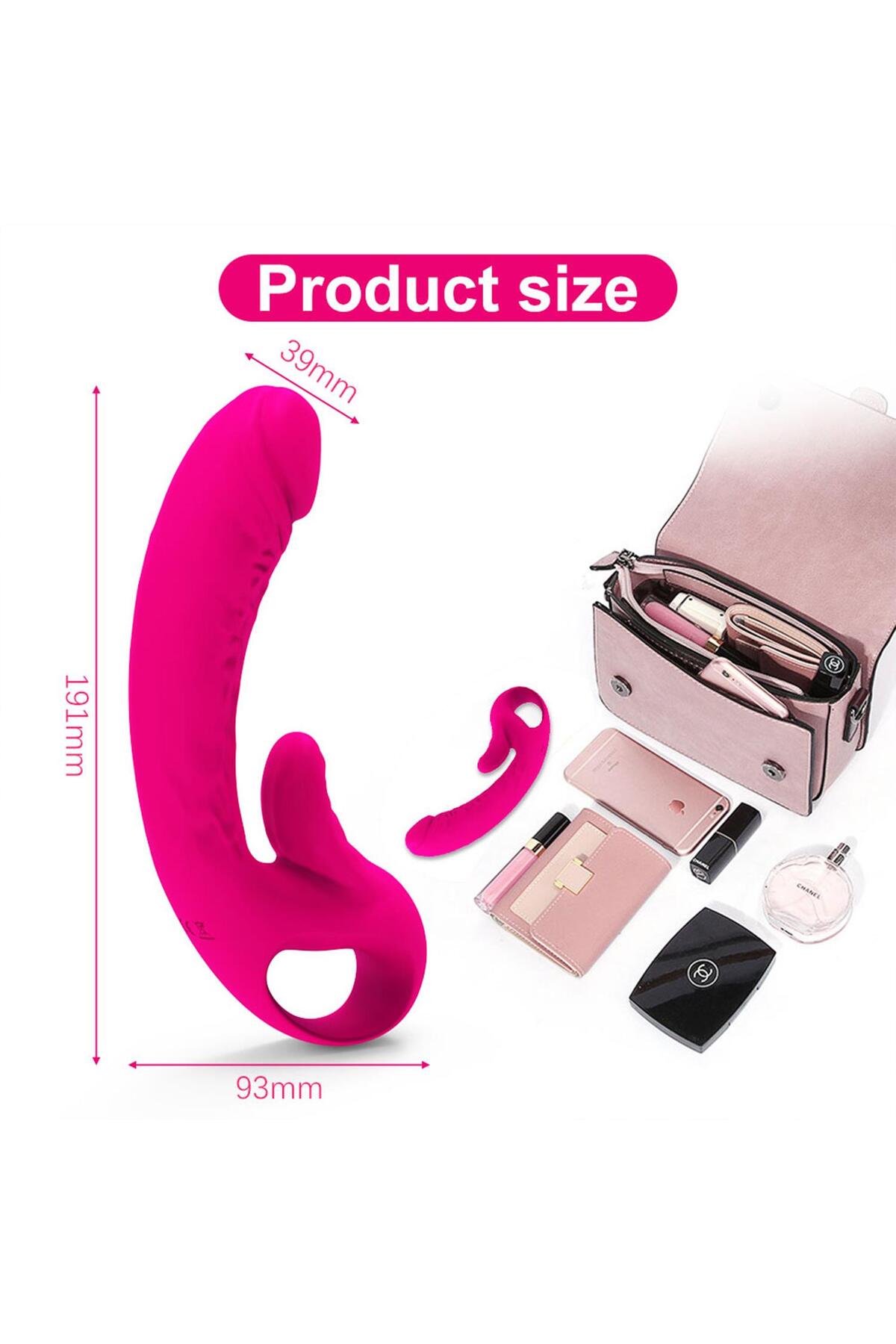 Çift Motorlu Modern Rabbit Vibrator Pembe - Görsel 5