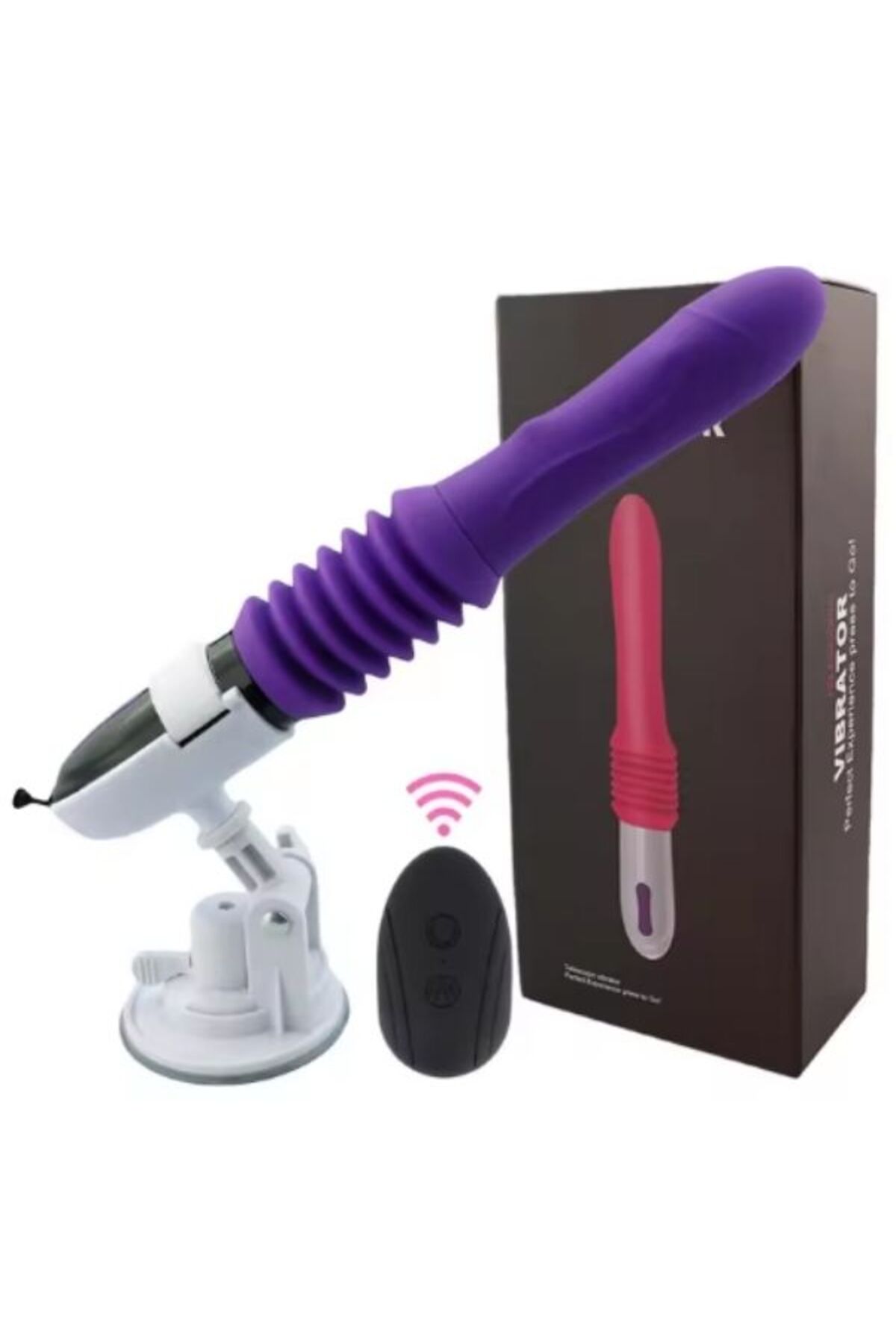Telescopic Uzaktan Kumandalı dildo Makinesi Vibratörü - Görsel 2