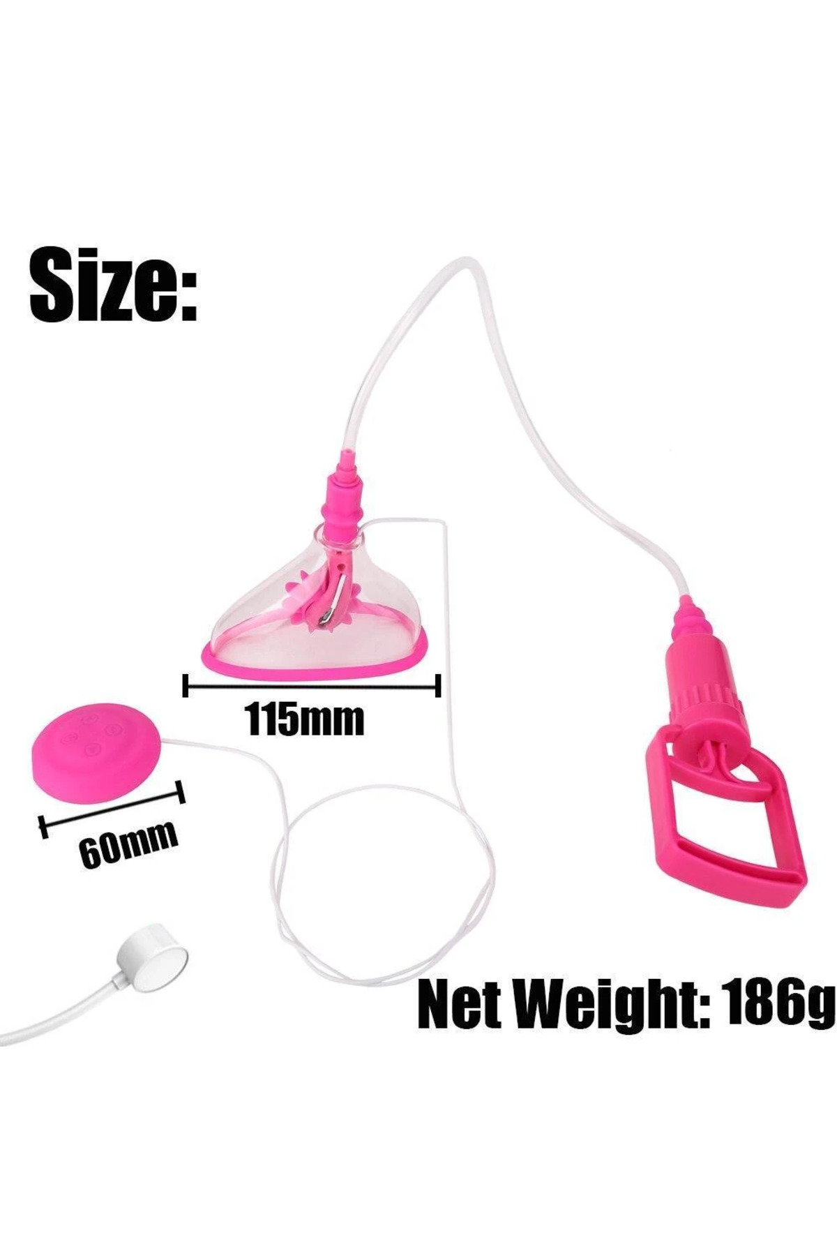 ORAL VAGINA PUMP Ultra Güçlü Emiş ve Klitoris Uyarıcı Dil Hareketlerine Sahip Vajina Pompası - Görsel 6
