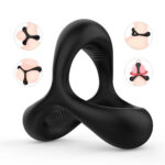 Black Rider Artırıcı Çok Esnek Silikon Testis Halkalı Penis Yüzüğü