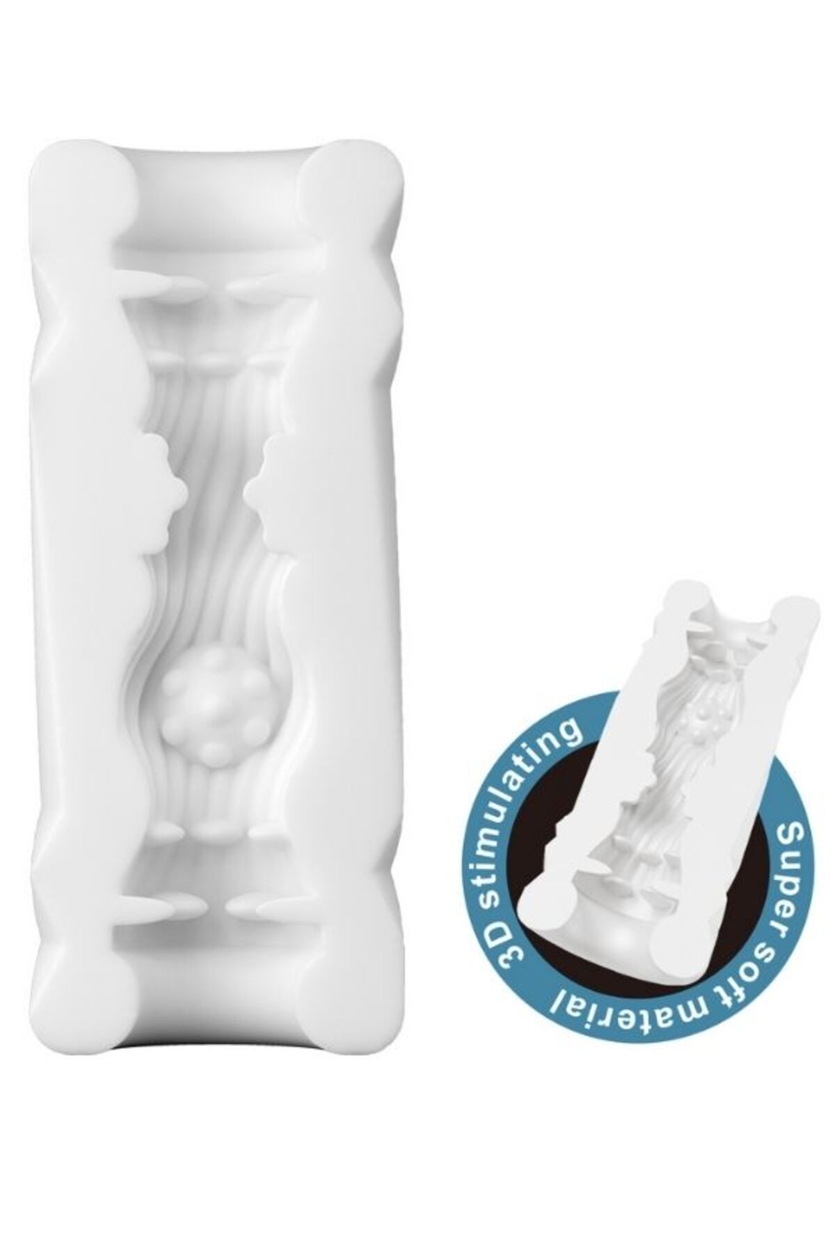 Super Soft Material 3d Stimulating Jade Kola Kutusu Şeklinde Mastürbatör - Görsel 3