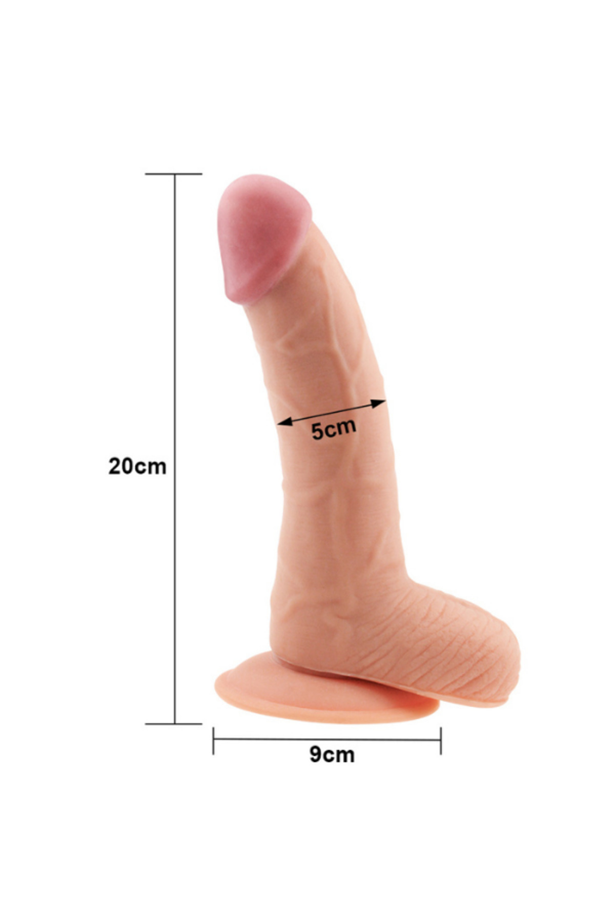 Gerçekçi Dildo 8.8 İnç The Ultra Soft Dude Dildo - Görsel 2