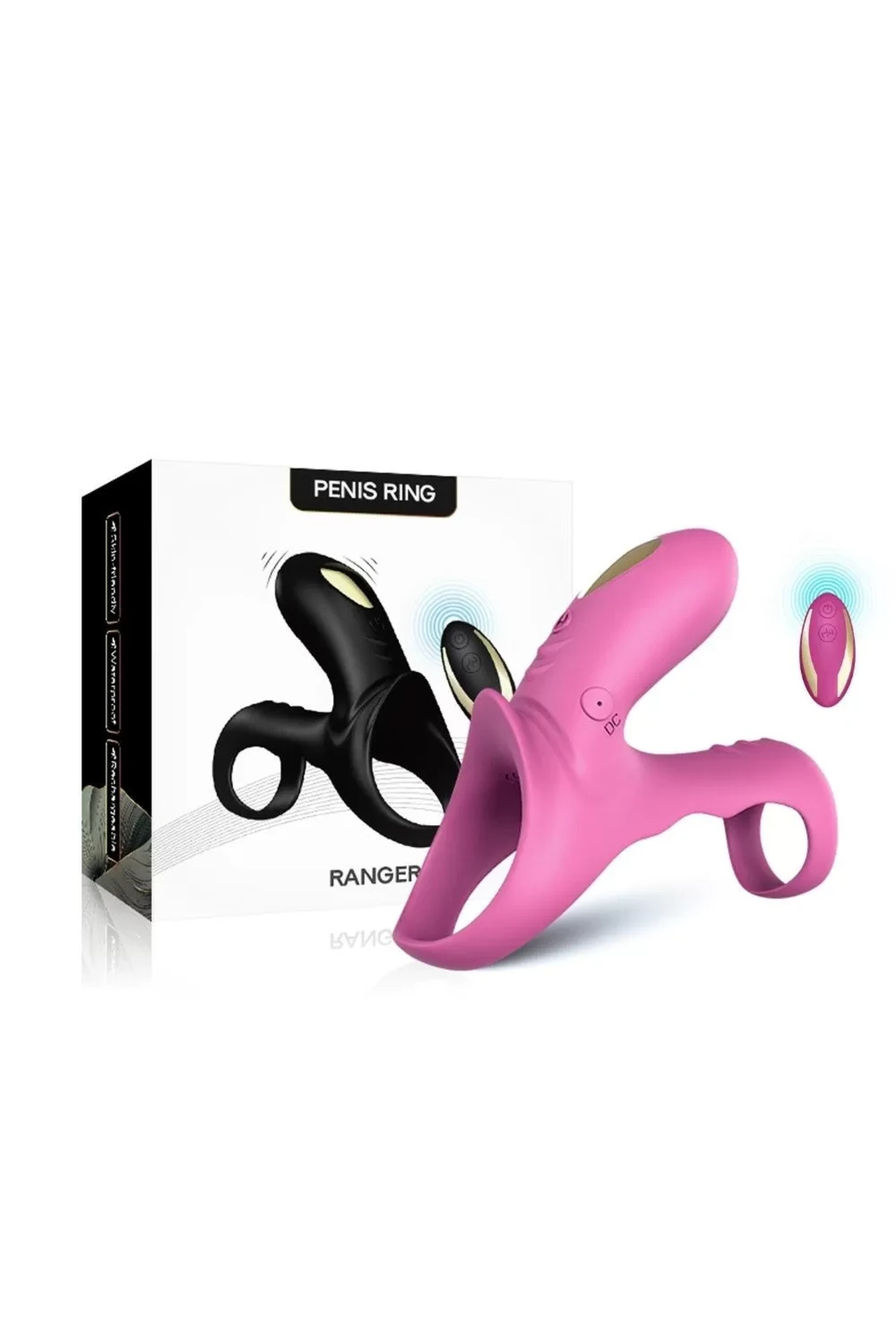 RANGER PRO Klitoris ve G Nokta Uyarıcı Testis ve Penis Halkası - Pembe