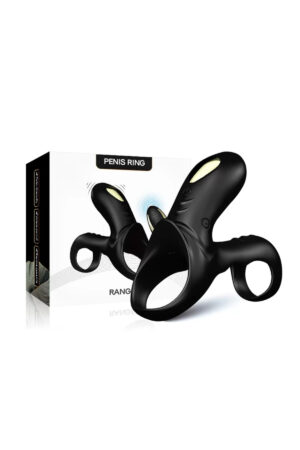 RANGER PRO Klitoris ve G Nokta Uyarıcı Testis ve Penis Halkası - Siyah
