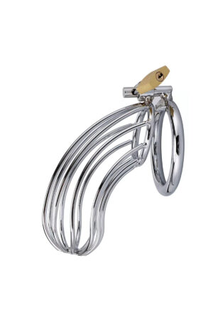 Paslanmaz Çelik Penis Kilidi Metal Esaret Kafesi Chastity Device Cock Cage Erkek Bekaret Cihazı