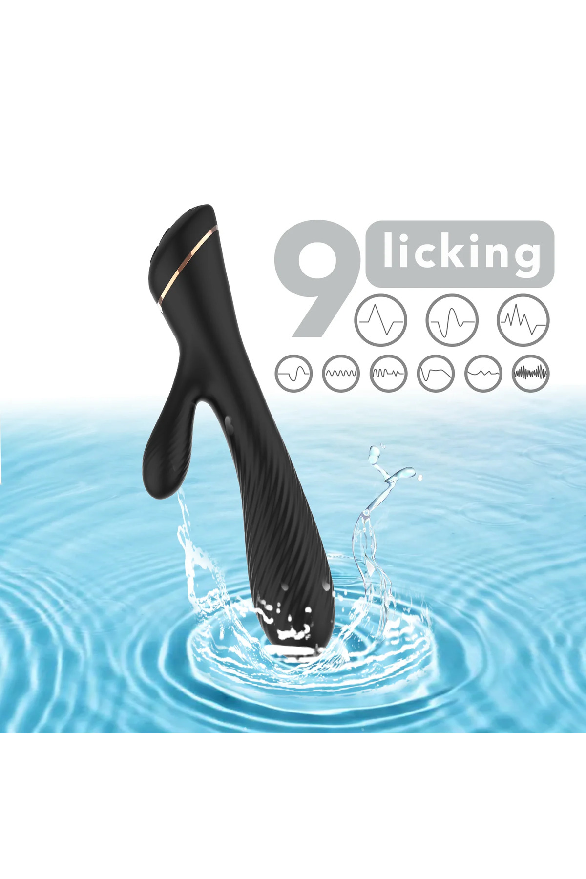 PRIME TOYS Spiry Şarjlı Tırtıklı G Nokta ve Klitoris Uyarıcı 2 in 1 Vibratör - Görsel 3