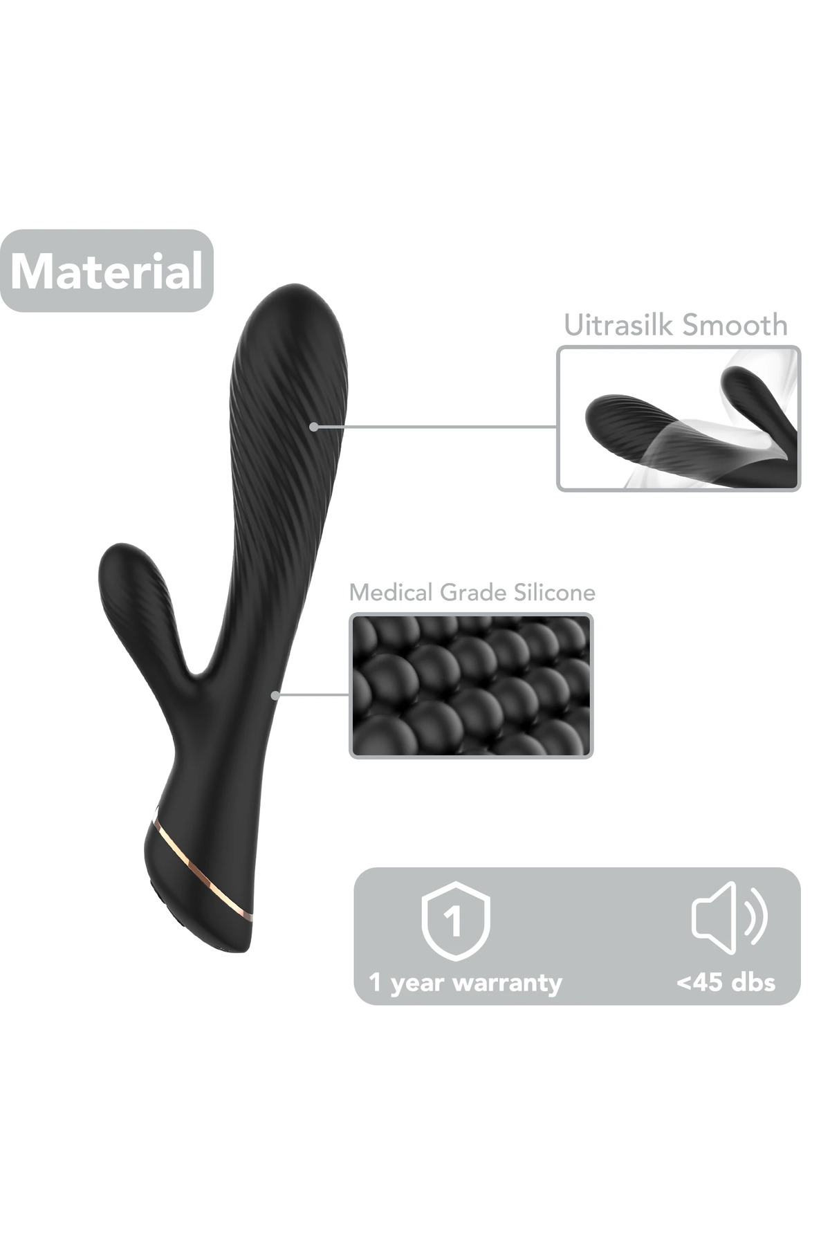 PRIME TOYS Spiry Şarjlı Tırtıklı G Nokta ve Klitoris Uyarıcı 2 in 1 Vibratör - Görsel 4