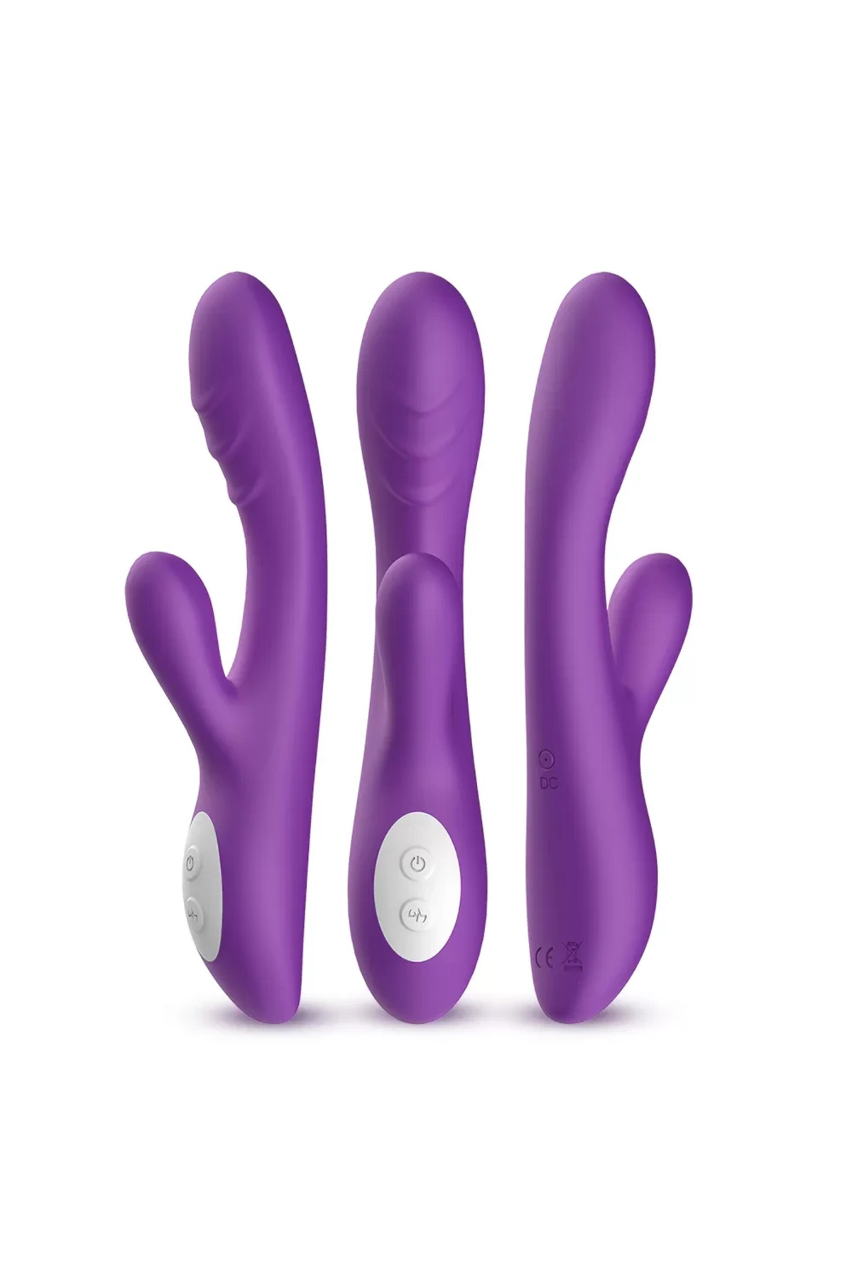 PRIME TOYS Spark Isıtmalı Klitoris ve G Spot Uyarıcı 2 in 1 Rabbit Vibratör - Mor - Görsel 5