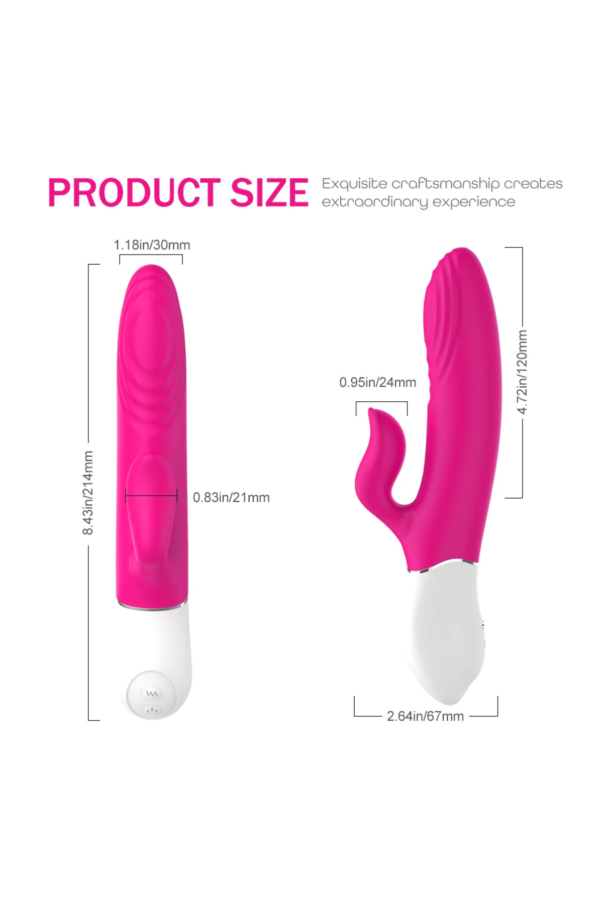 Lighters Şarjlı Isıtmalı İleri Geri Hareketli ve Güçlü Titreşimli 2 in 1 Rabbit Vibratör - Görsel 7