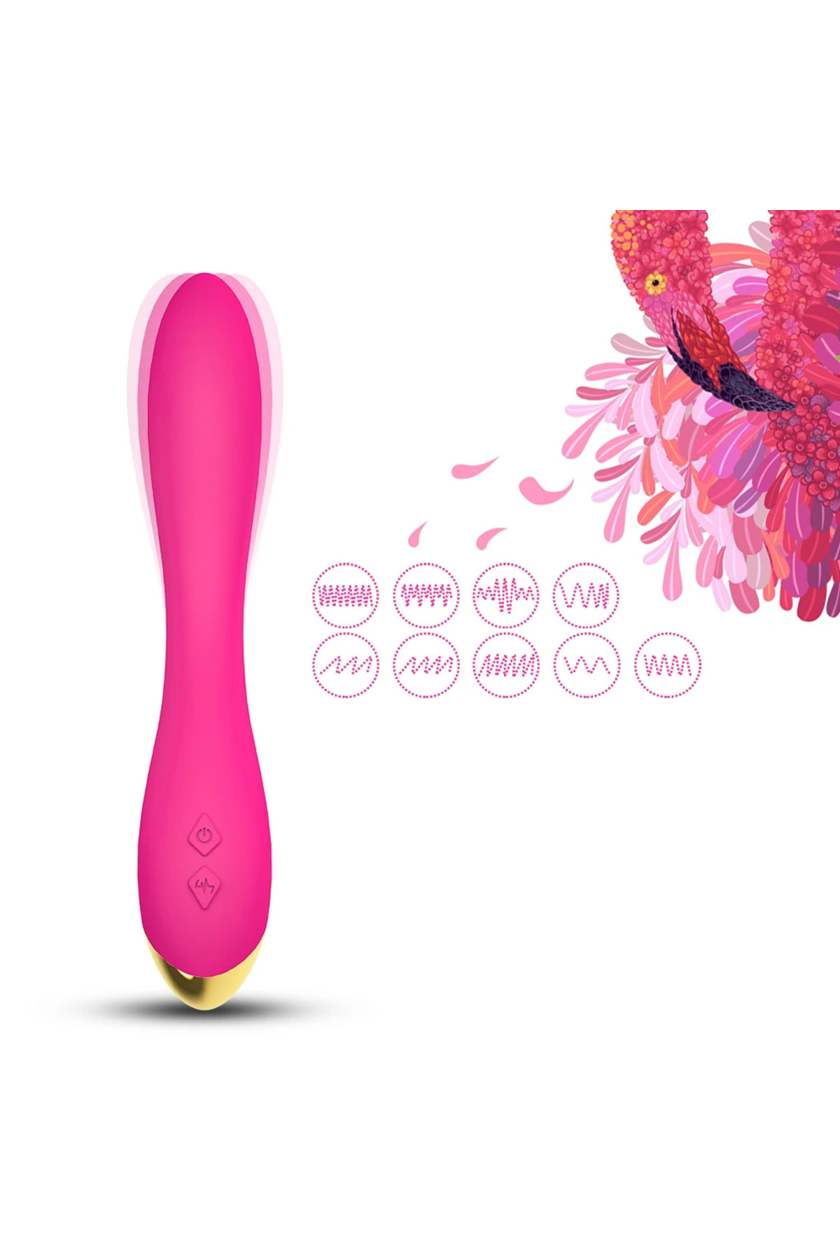 PRIME TOYS Flamingo Şarjlı Esnek G Spot Uyarıcı Çok Açılı Vibratör - Pembe - Görsel 4