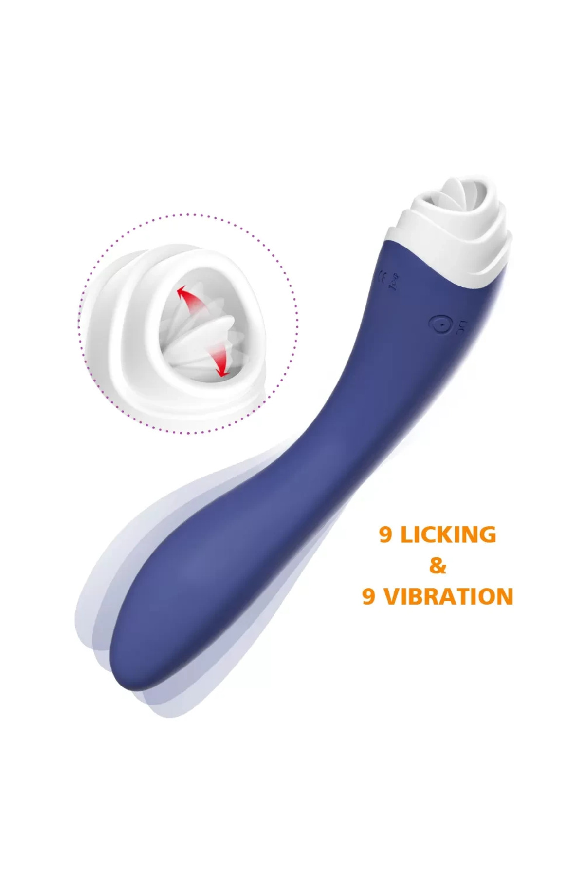 FAIRYLAND 9+9 Modlu Klitoris ve G-Spot Uyarıcı 2 in 1 Dil Vibratör - Saxe - Görsel 4
