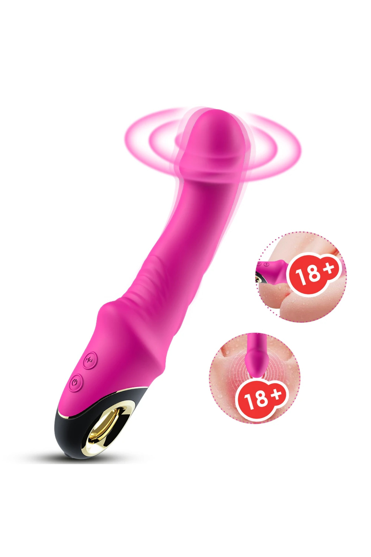 PRIME TOYS Joyblade Şarjlı Esnek G Nokta ve Klitoris Uyarıcı Yapay Penis Vibratör - Pembe
