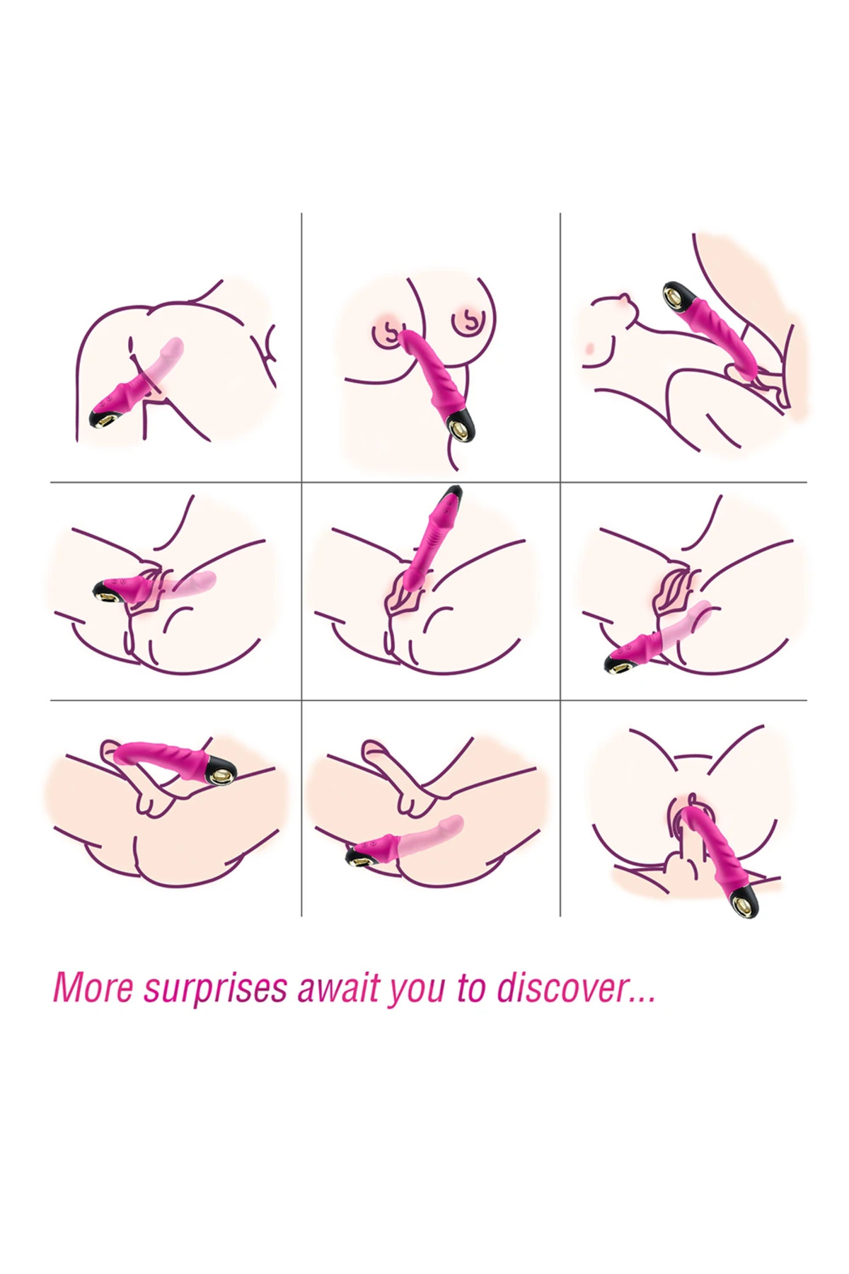 PRIME TOYS Joyblade Şarjlı Esnek G Nokta ve Klitoris Uyarıcı Yapay Penis Vibratör - Pembe - Görsel 2