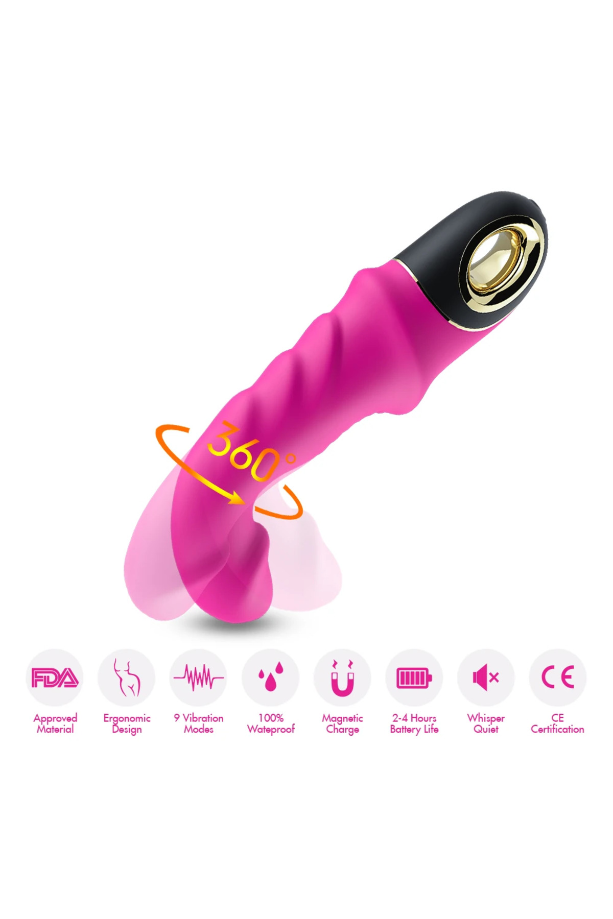 PRIME TOYS Joyblade Şarjlı Esnek G Nokta ve Klitoris Uyarıcı Yapay Penis Vibratör - Pembe - Görsel 3