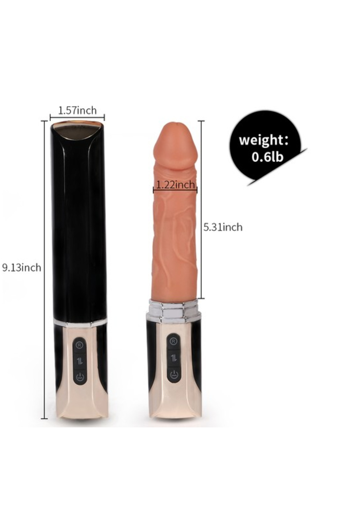Süper Otomatik Damarlı Ileri Geri Hareketli 10 Farklı Titreşim Modlu Vibratör Penis - Görsel 2