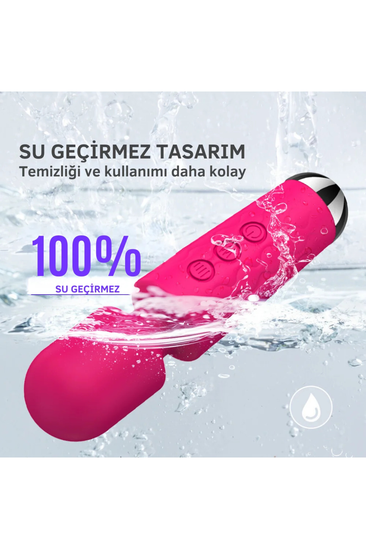 PRIME TOYS Artemis Çok Güçlü Titreşimli Masaj Vibratör Göğüs ve Klitoris Uyarıcı Wand Massager - Görsel 4
