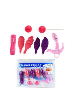 CLIMAX COMBO Titreşimli 6 Çeşit Anal Vajinal Lüks Vibratör Set