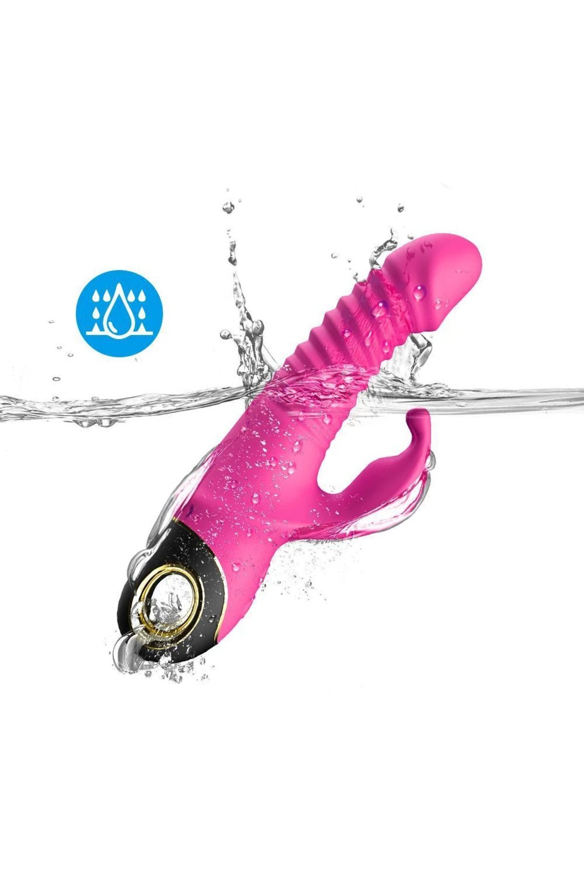 PRIME TOYS Zing İleri Geri ve Rotasyon Hareketli Su Geçirmez Klitoris Uyarıcı Rabbit Vibratör - Görsel 7
