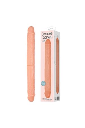 Double Dong Çift Taraflı İki Yönlü Esnek Dildo Kıkırdaklı Penis