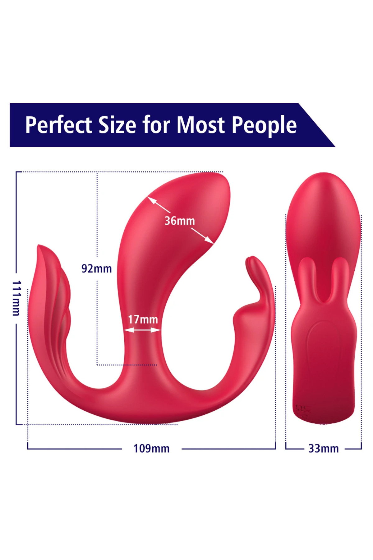 PRIME TOYS Paname Şarjlı Uzaktan Kumandalı Anal Vajina Klitoris Uyarıcı 3 in 1 Giyilebilir Vibratör - Görsel 5
