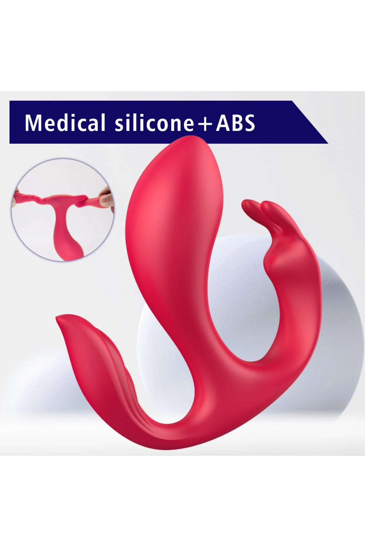 PRIME TOYS Paname Şarjlı Uzaktan Kumandalı Anal Vajina Klitoris Uyarıcı 3 in 1 Giyilebilir Vibratör - Görsel 7