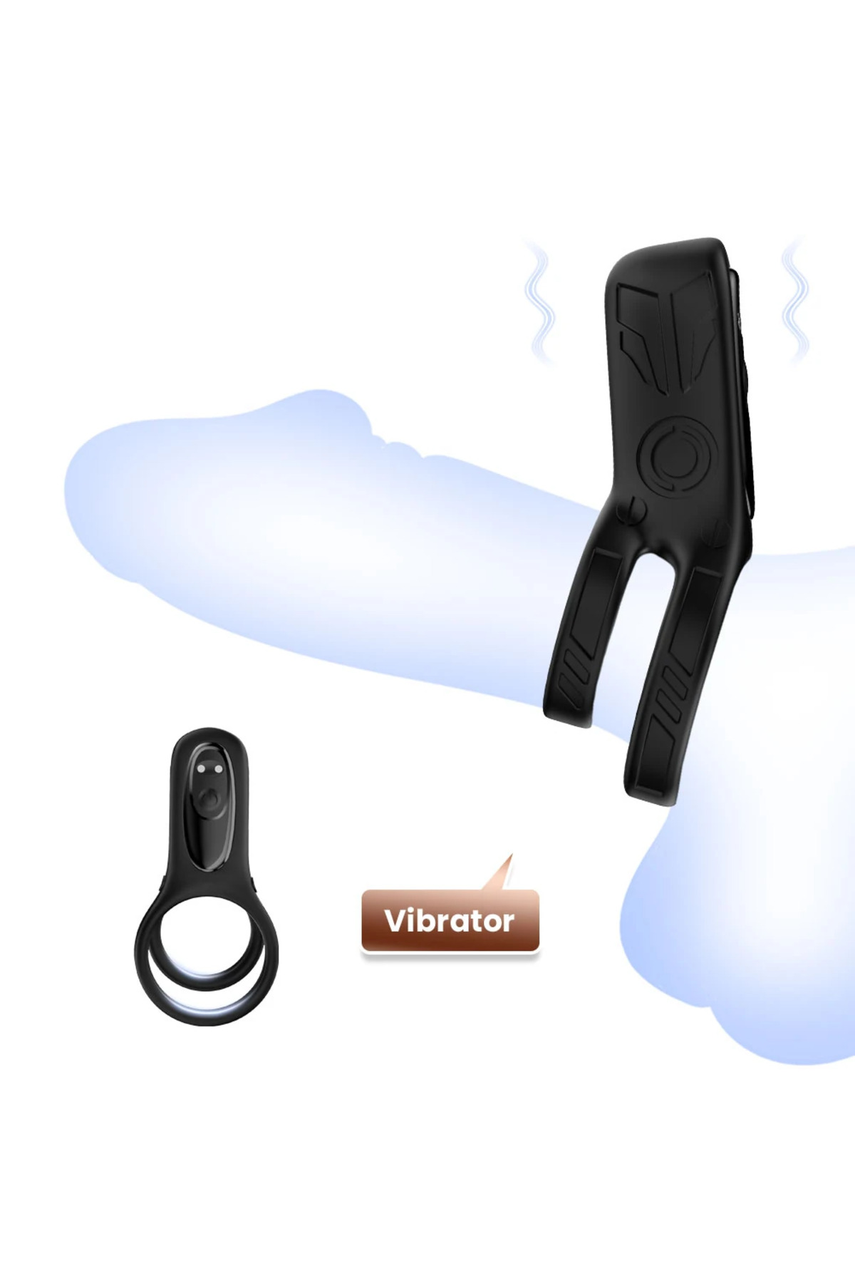 PRIME TOYS Rinse Şarjlı Güçlü Titreşimli Su Geçirmez Klitoris Uyarıcı Testis ve Penis Yüzüğü - Görsel 3