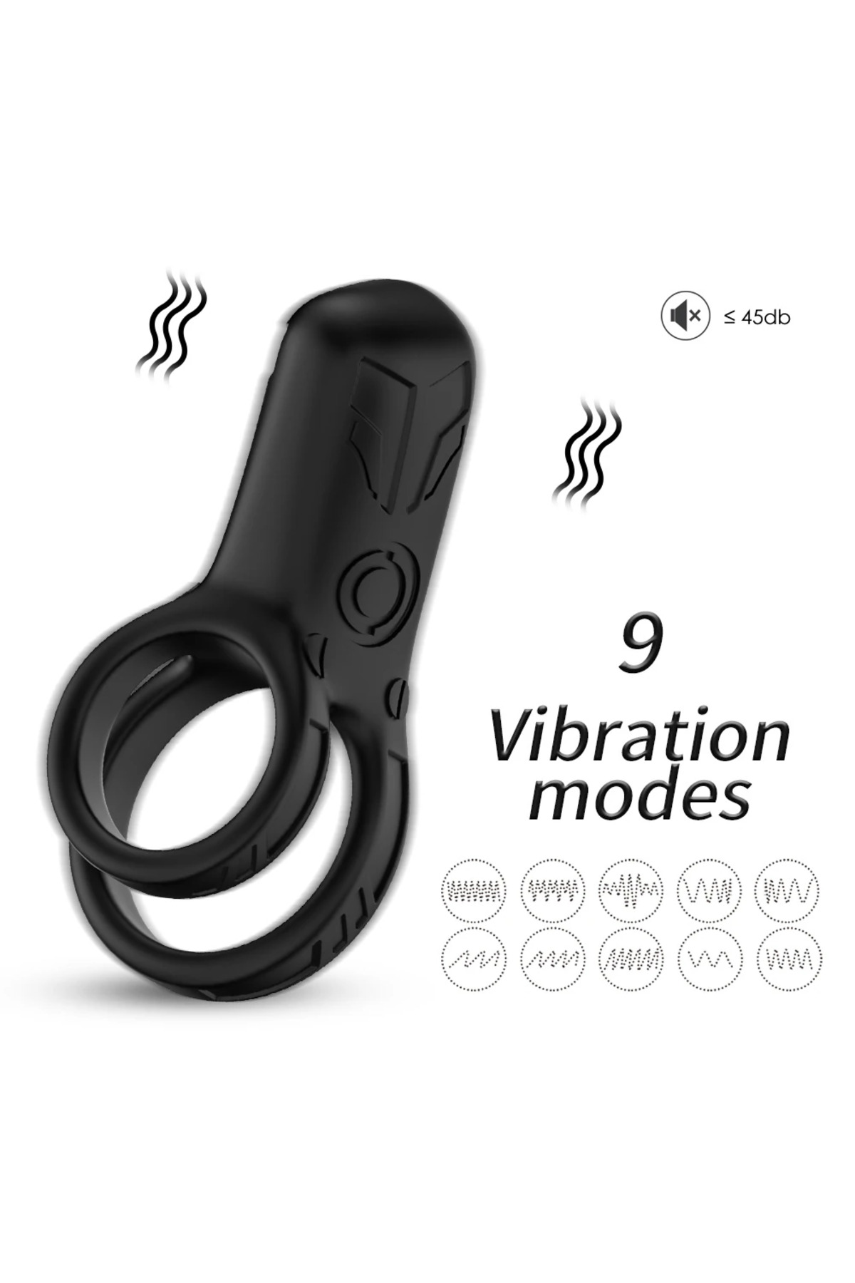 PRIME TOYS Rinse Şarjlı Güçlü Titreşimli Su Geçirmez Klitoris Uyarıcı Testis ve Penis Yüzüğü - Görsel 4